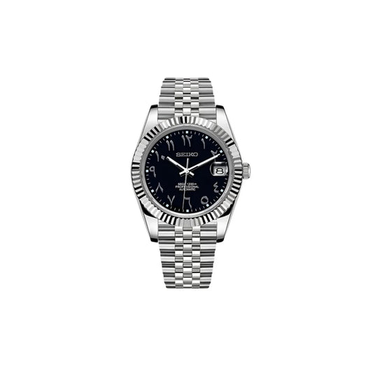 SEIKO MOD DATEJUST ARABIC BLACK 36MM