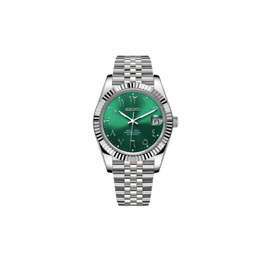 SEIKO MOD DATEJUST ARABIC GREEN 36MM